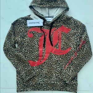 NWT JUICY COUTURE Graphic Hoodie Leopard